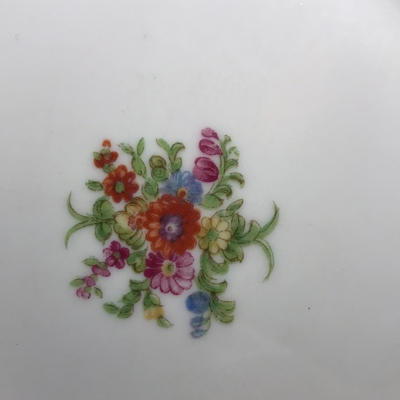 Mikado Aloha Bread Dessert Plate 7 5/8”D Occupied Japan EAC Multi Color Floral - Picture 6 of 10